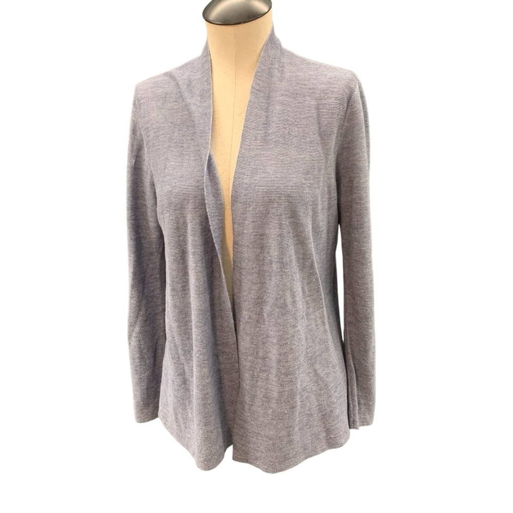 EILEEN FISHER Organic Linen Cotton Open-Front Cardigan - Size PM‎